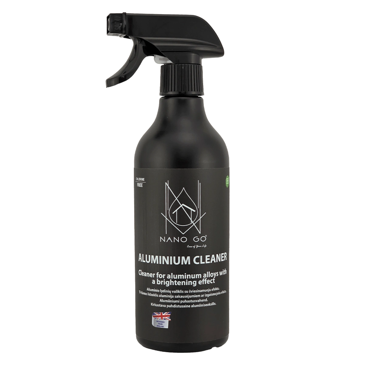 Aluminum cleaner with brightening effect