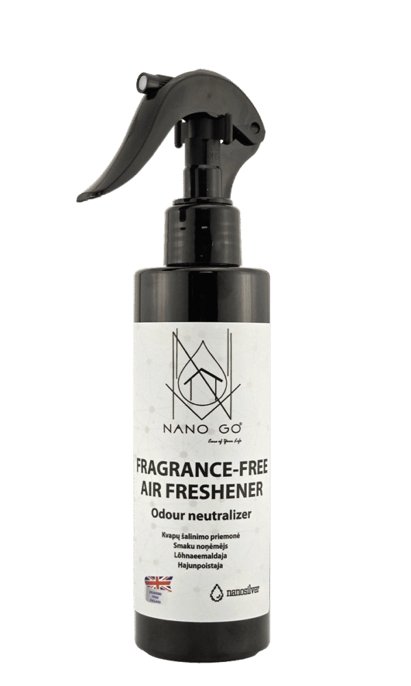 NANO GO fragrance-free air freshener odour eliminator spray 200ml
