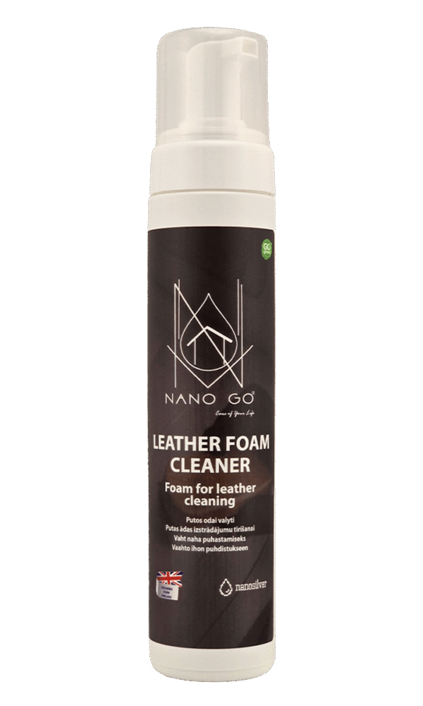 NANO GO leather foam cleaner for shoes furniture and car seats 250ml