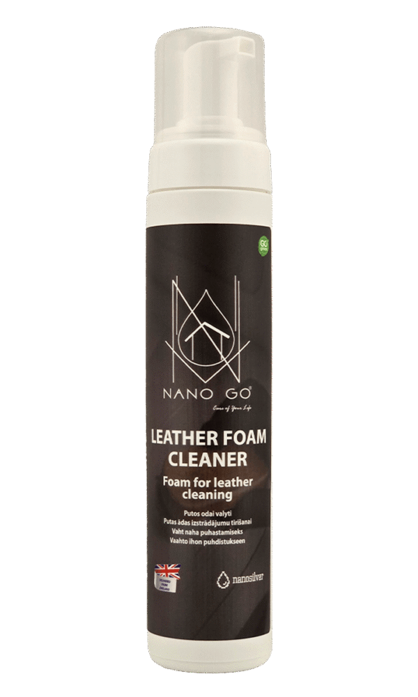 NANO GO leather foam cleaner for shoes furniture and car seats 250ml