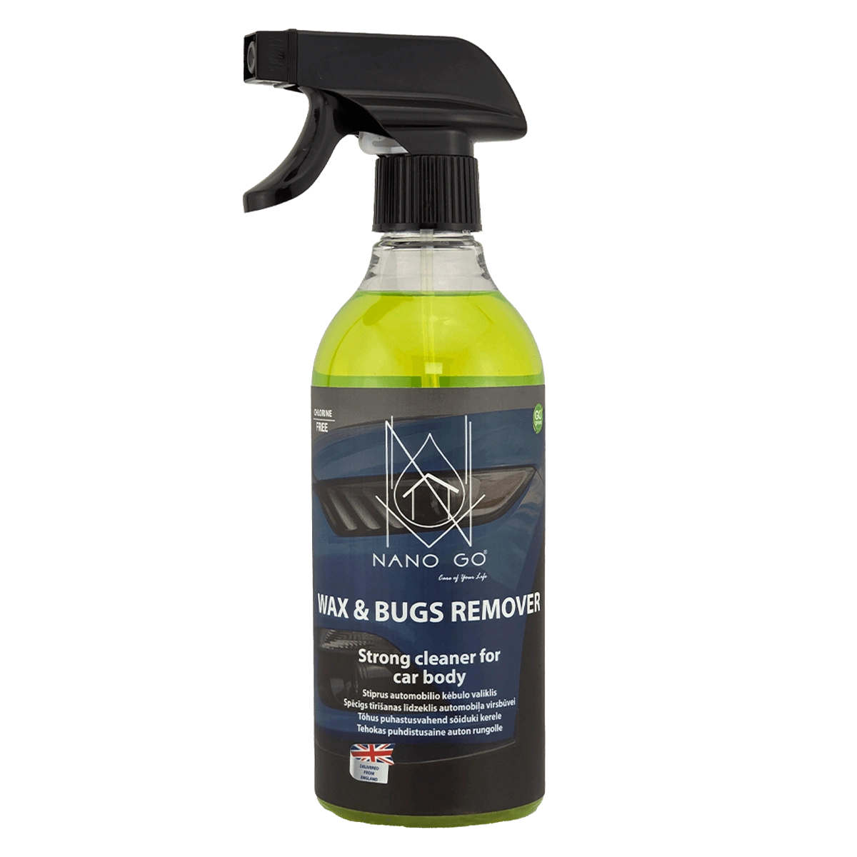 Wax and Bugs Remover 750ml | NANO GO NANO GO wax tar and bugs remover spray for car body 750ml