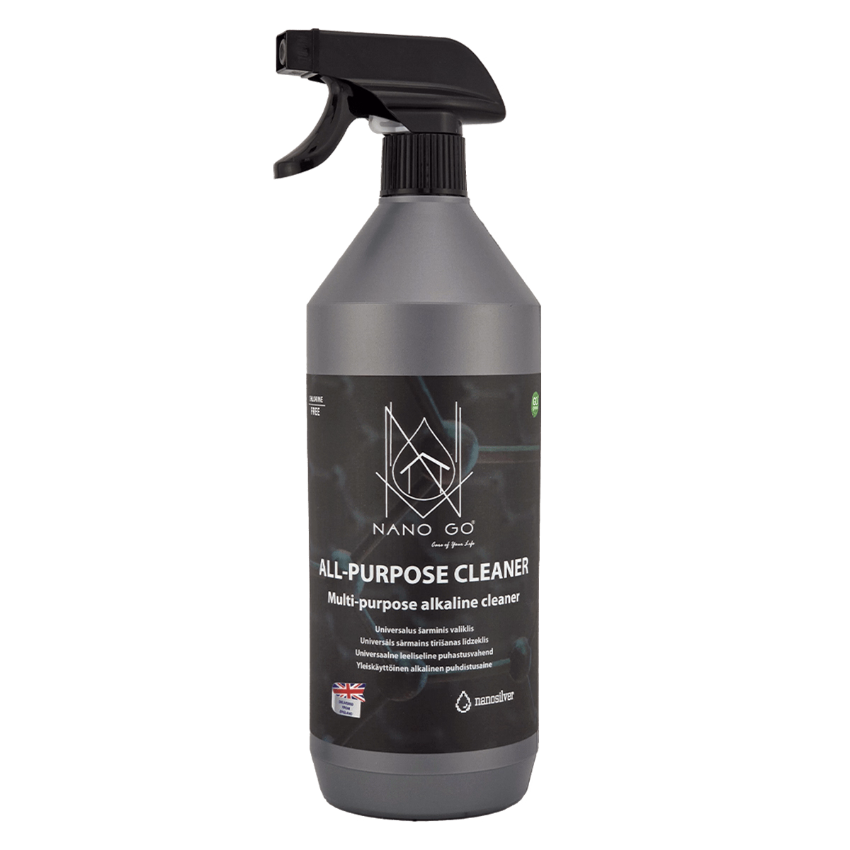 NANO GO all purpose cleaner with nanosilver alkaline formula 1 litre