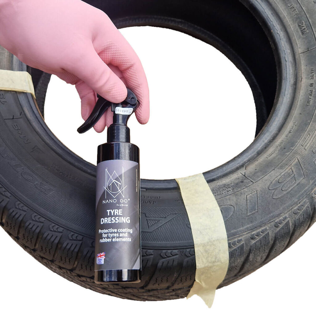 nanogo tire dressing back 2 black nano coating polish