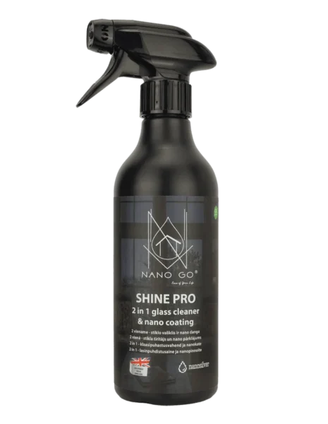 SHINE PRO 2 in 1 Glass Cleaner with Nano Coating 500ml