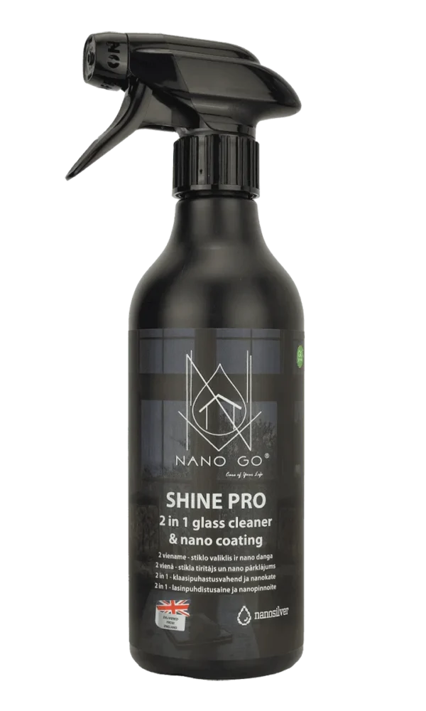 SHINE PRO 2 in 1 Glass Cleaner with Nano Coating 500ml