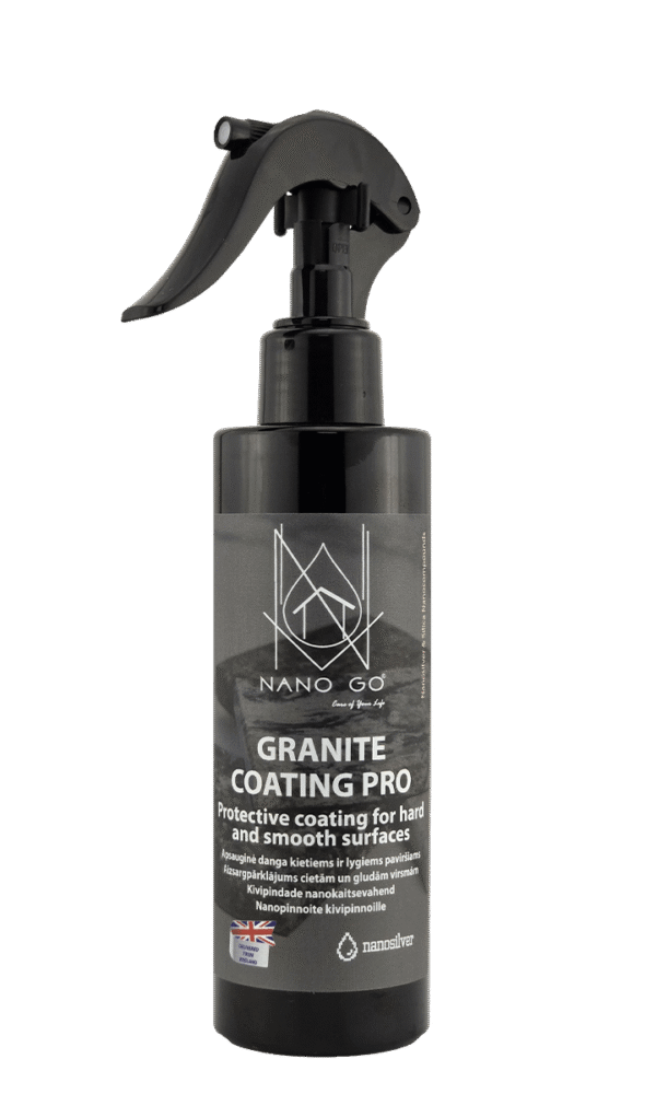 NANO GO Granite Coating PRO 200ml bottle – professional hydrophobic stone sealer